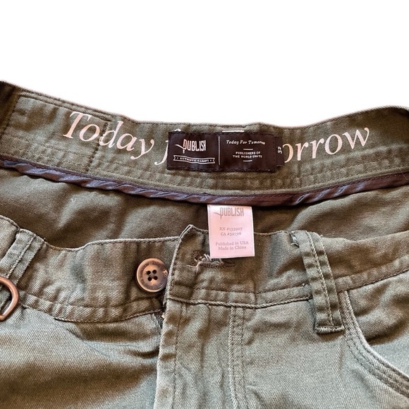 Publish LEGACY JOGGER Olive Green Men's Jogger Pants Size 32 - Picture 11 of 15